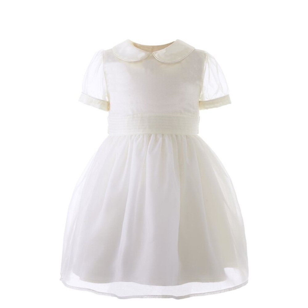 RACHEL RILEY Organza Peter Pan Collar Dress
